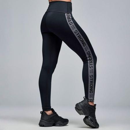 STRONG iD High Waisted Ankle Leggings With Elastic Side
