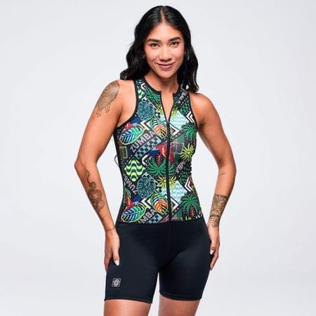 Latin Movement Magic Bodysuit With Mesh Back