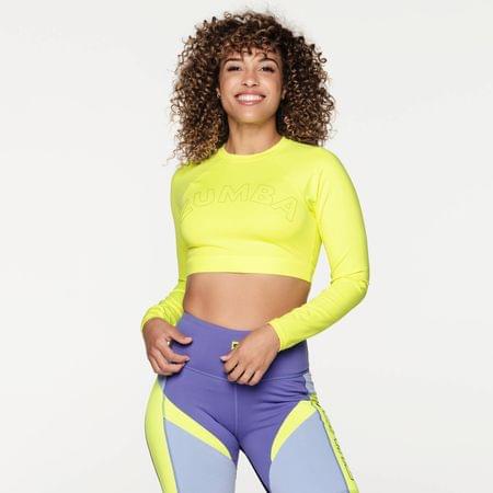 Zumba Forever Long Sleeve Crop Top