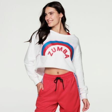 Retro Zumba Oversized Crop Top