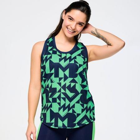 Zumba Out Loud Basketball Tank With Curved Hem