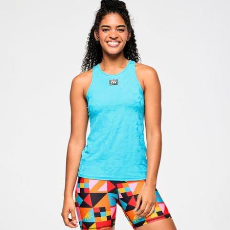 Zumba Rays High Neck Tank