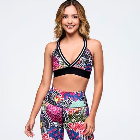 Eastern Flavor V-Bra With Elastic Waistband
