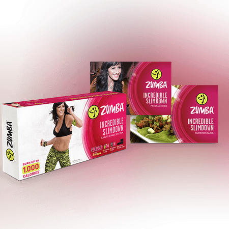 Zumba® Incredible Slimdown Cardio dance System - 4 Workout DVD s