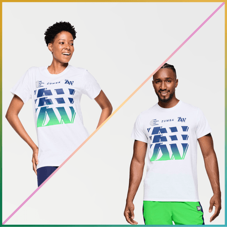 Zumba Out Loud Crew Neck Tee - White