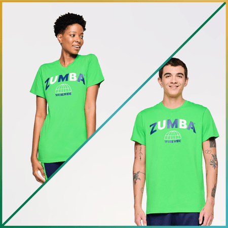 Zumba Out Loud Crew Neck Tee - Green